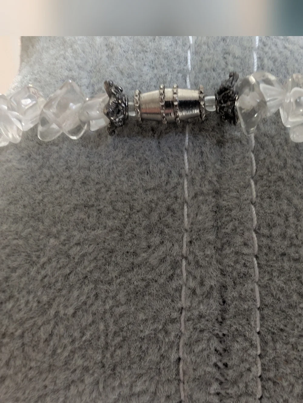Multicolor Clear Crystal/Glass Chip Beaded Necklace
